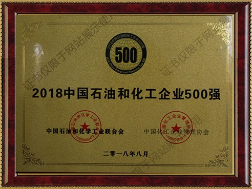 中國石油和化工行業500強